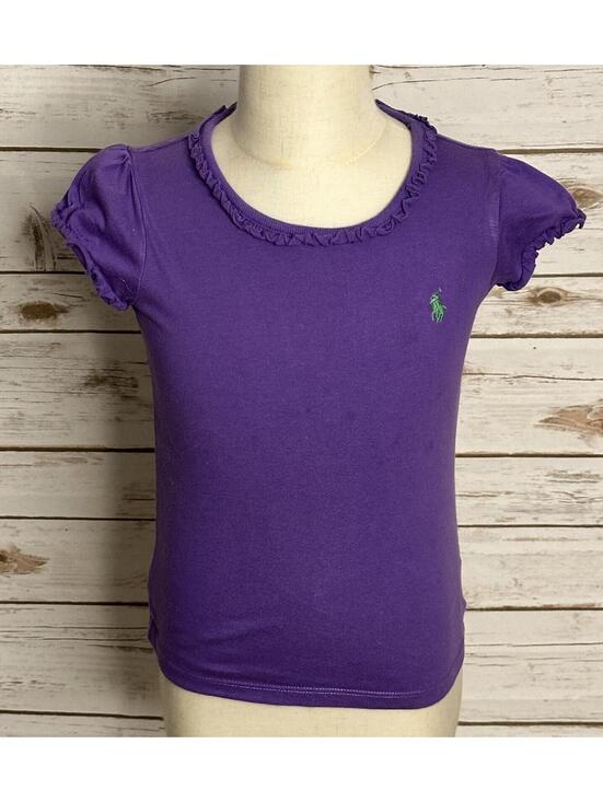 Ralph Lauren Other - Ralph Lauren Girls cotton short sleeve t-shirt Size 4/4T purple classic preppy